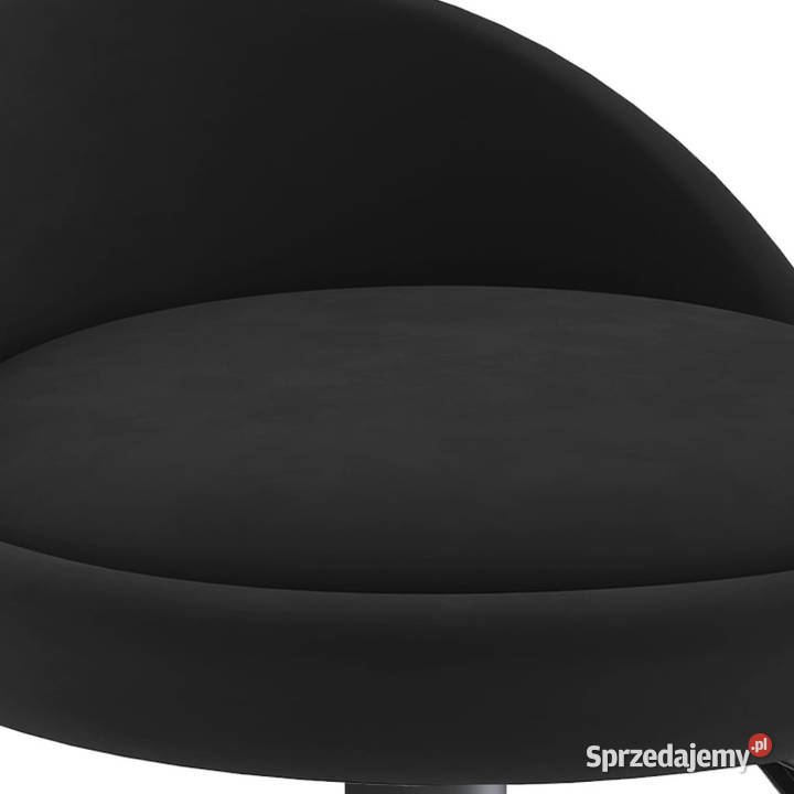 Stołek barowy czarny obity aksamitem WM333587 Warszawa