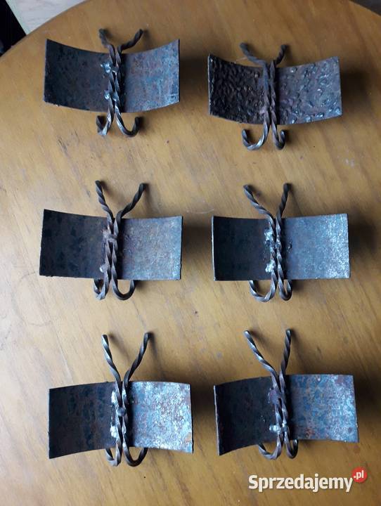 Wieszaki metaloplastyka PRL styl Brut Art Antyki Gdynia