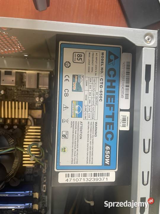 Komputer I7 płyta asus Z87WS Radeon RX550 Taktowanie procesora 3600 sprzedam