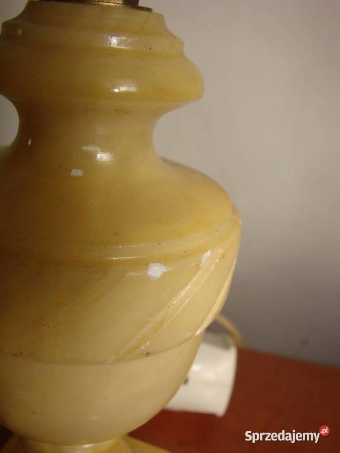 włoska alabastrowa lampa nocna Pruszcz Gdański