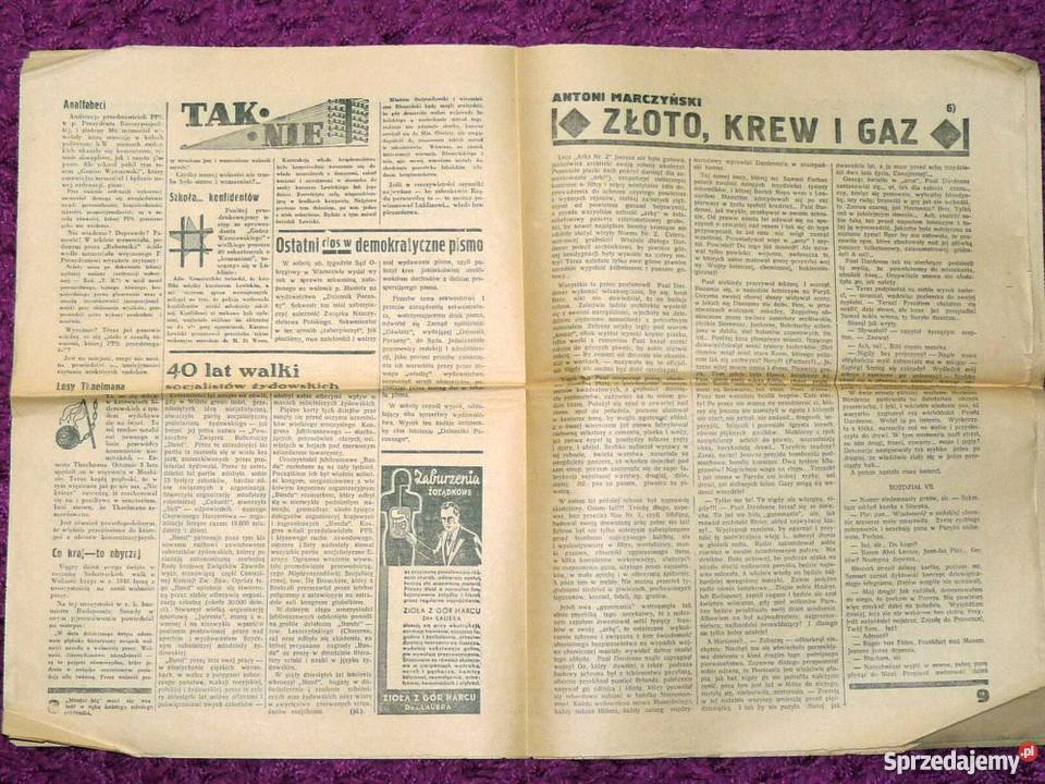 Tydzień Robotnika 49 z 21111937 gazeta Kraków
