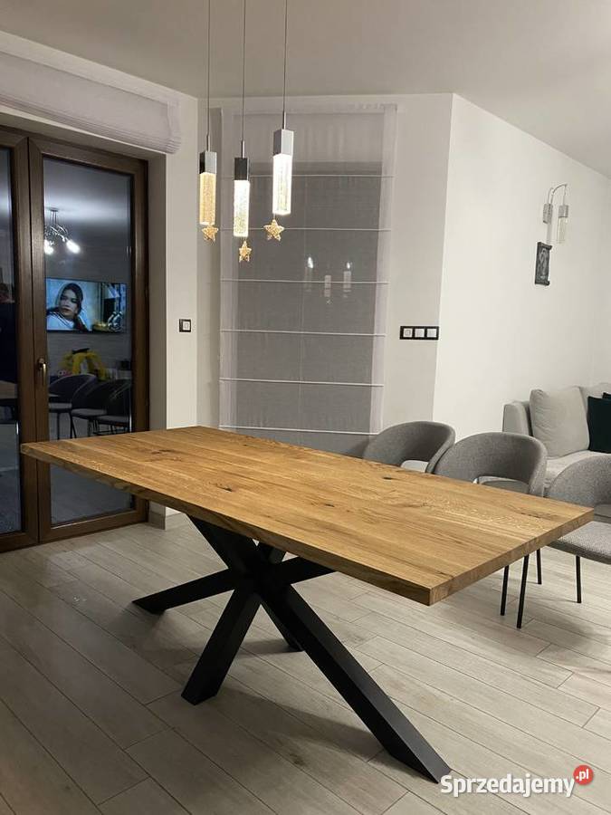 Stół dębowy drewniany 300 rozkładany pająk mazowieckie