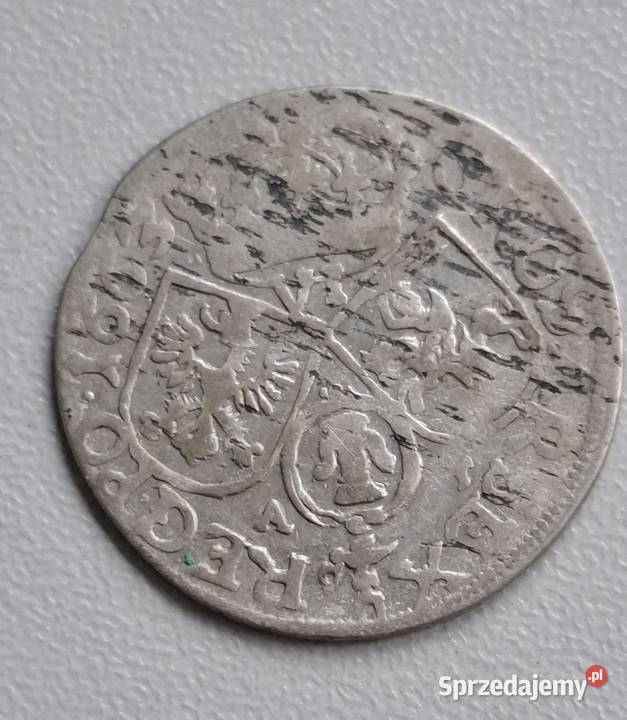 Szóstak 6 groszy Jan II Kazimierz 1663 r srebro Wejherowo
