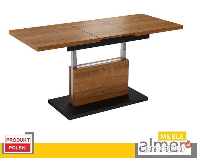 Ławostół L58 Orzech Ecco Czarny Rozkładany Ława 70cm Sopot