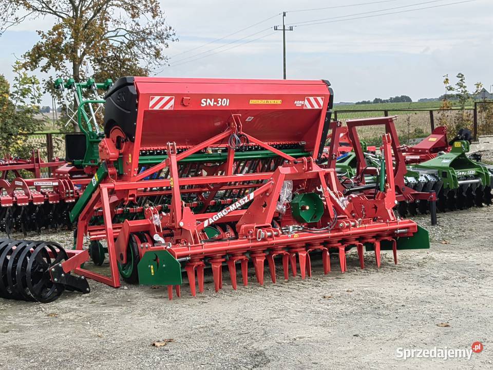 AGROMASZ SN301 zestaw uprawowosiewny nadbudowany Żółkiewka-Osada