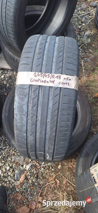 245 45 R18 Continental 2 lato PROMOCJA śląskie Gliwice sprzedam