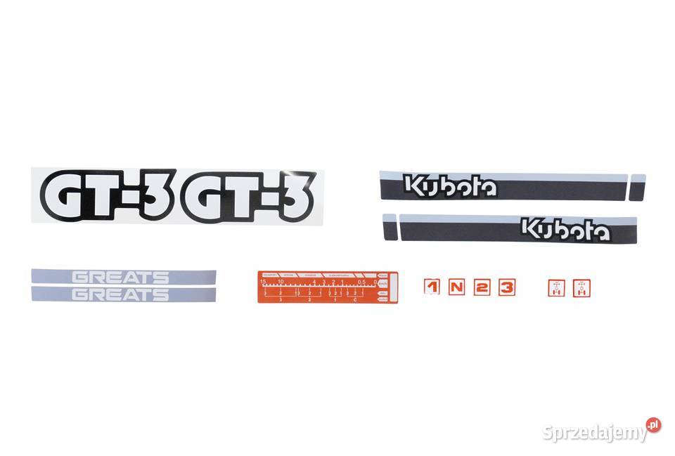 Naklejki Kubota GT3 Pozostałe