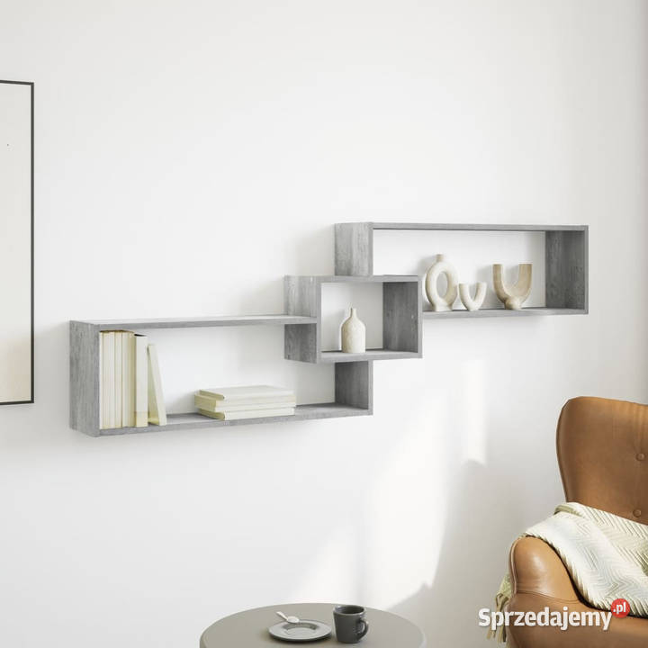 Półka ścienna 158x18x53 szarość betonu WM854817 Warszawa