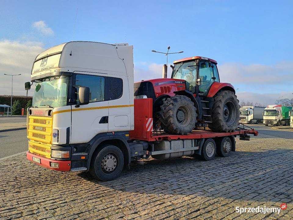 Transport maszyn ciągników przyczep do 14 ton Praszka