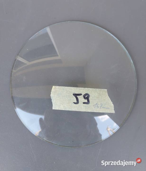 59 Szkło szyba wypukła starego zegara 147mm Antyki Tczew