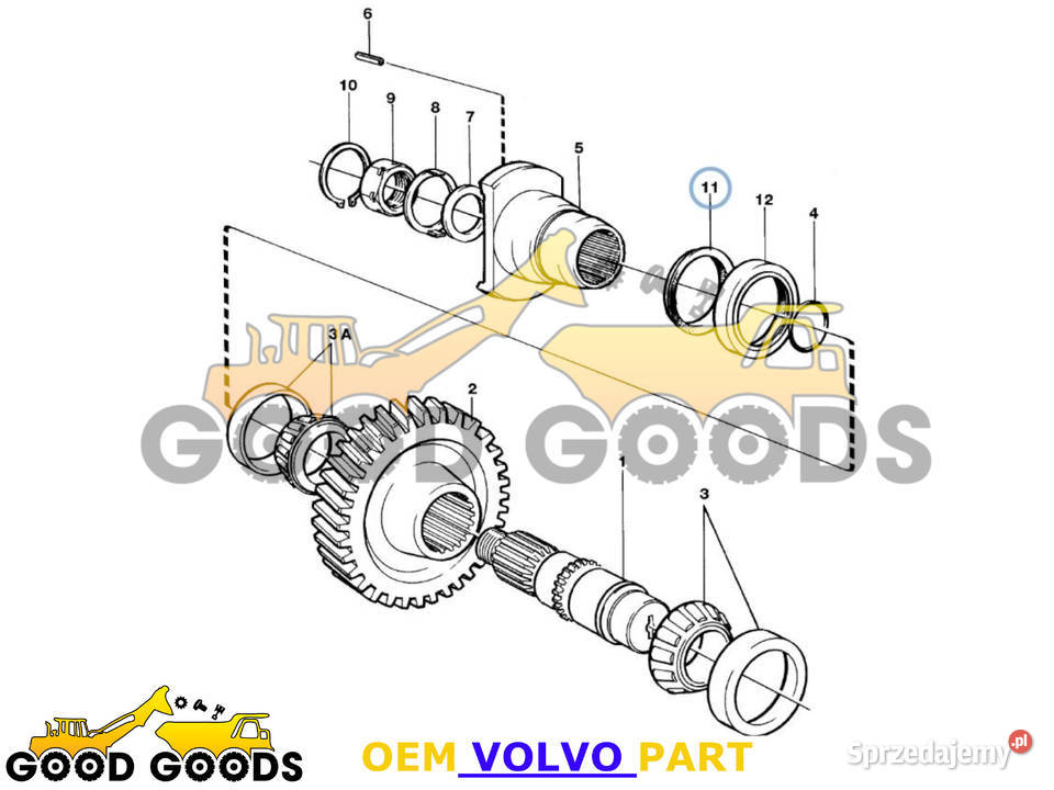 VOLVO PIERŚCIEŃ USZCZELNIAJĄCY 943142 Części do maszyn budowlanych Władysławów sprzedam