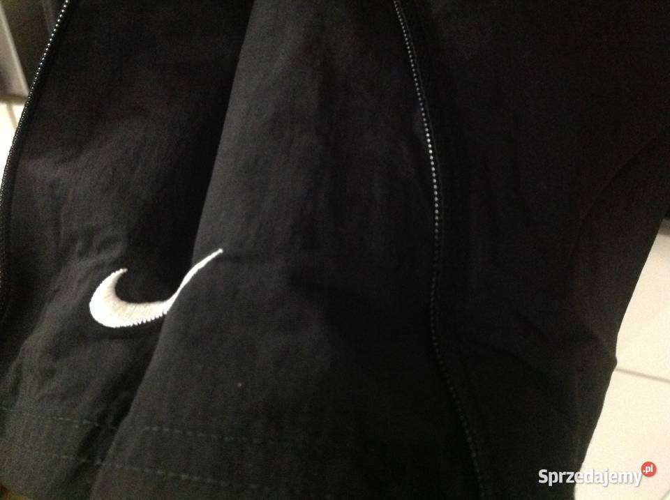 Spodnie Nylonowe Dresowe Damskie NIKE M Czarne