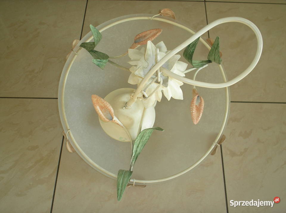 Używany stylizowany żyrandol metaloplastyka Kraków