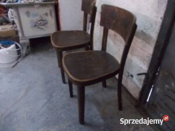 Zabytkowe przedwojenne krzesła art deco MUNDUS 2 Bielsko-Biała