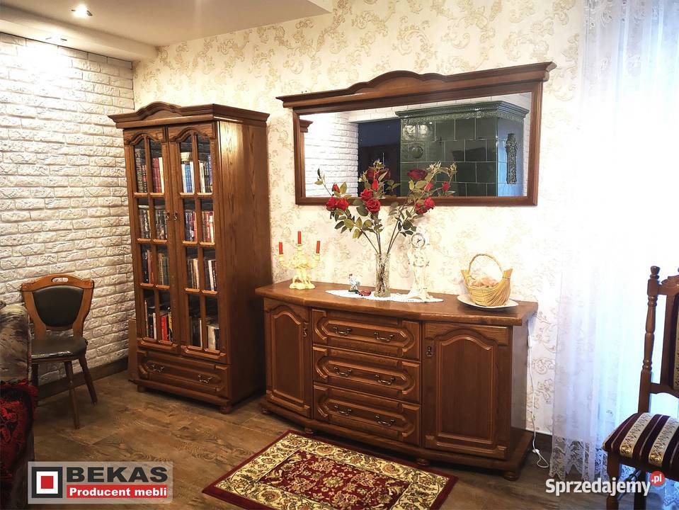 Stylowa Komoda 180 z Lustrem Dębowym Bekas Meble 180cm Czerwionka-Leszczyny