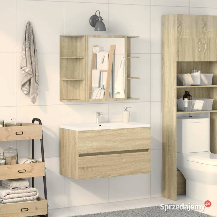 Szafka łazienkowa dąb sonoma 80 x 205 x 64 Łazienkowe mazowieckie Warszawa