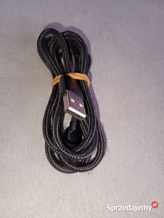 kabel przewód USB A USB micro 120m czarny w Szczecin
