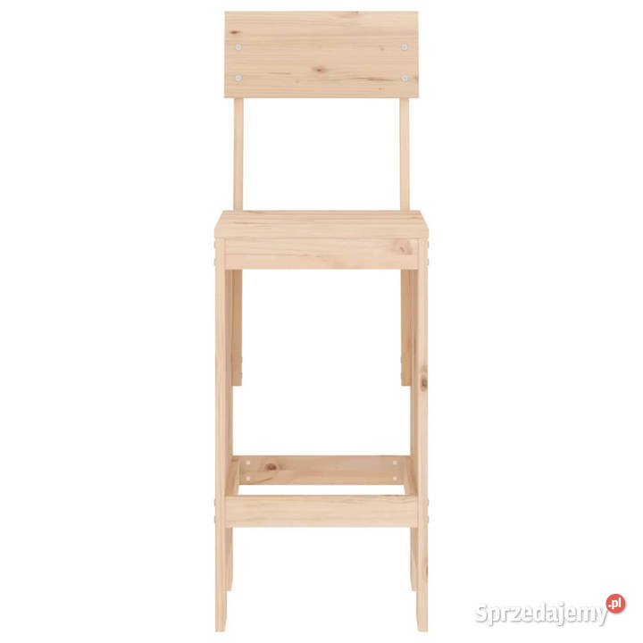 Stołki barowe 2 40x485x1155 lite drewno sosnowe mazowieckie
