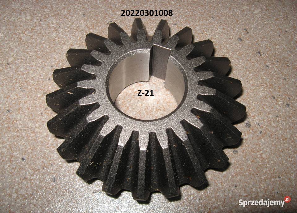 Koło zębate stożkowe Z21 fi 30 wpust 8mm do Czekanów