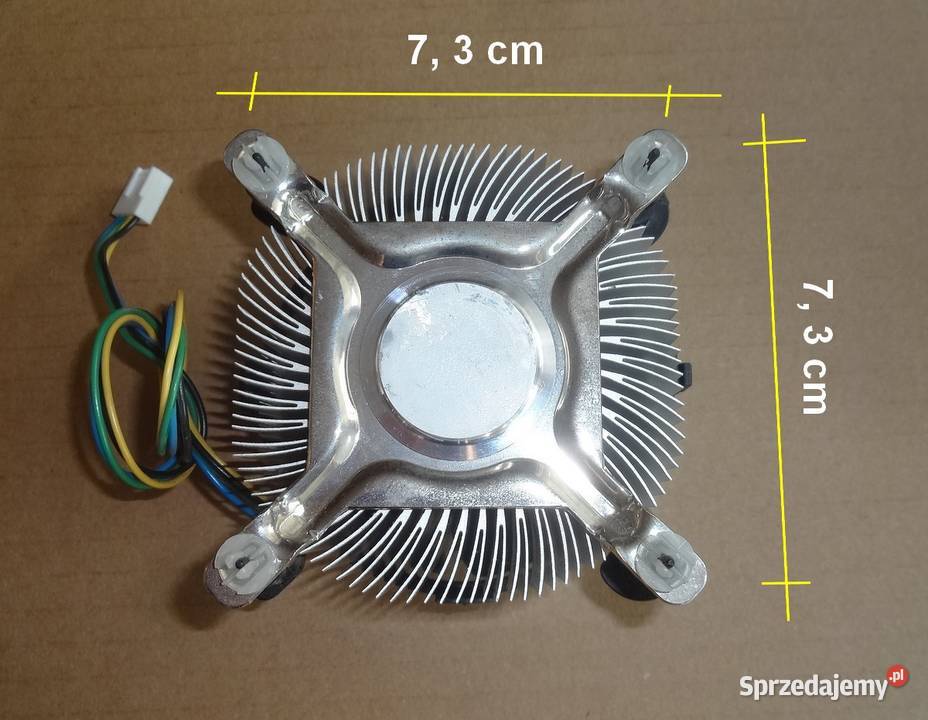 Radiator z wenylatorem mocowanie 73 x 73 Szczecin