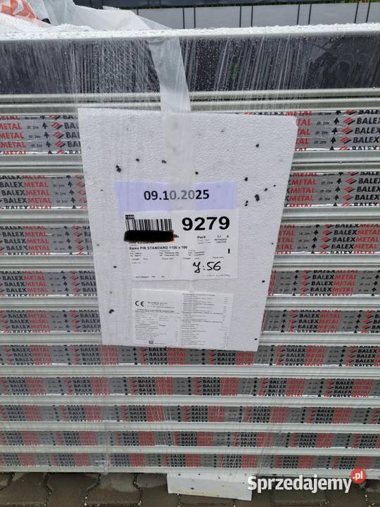 Płyty warstwowe PIR Standard ścienne 1100x100