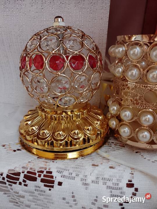 Ekskluzywna Bogato zdobiona lampka lampa Top