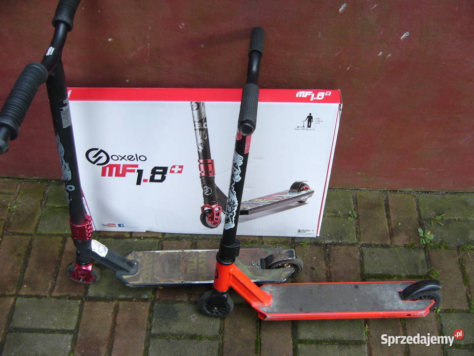 Hulajnoga Oxelo na łożyskach czarna i czerwona Szczecin sprzedam