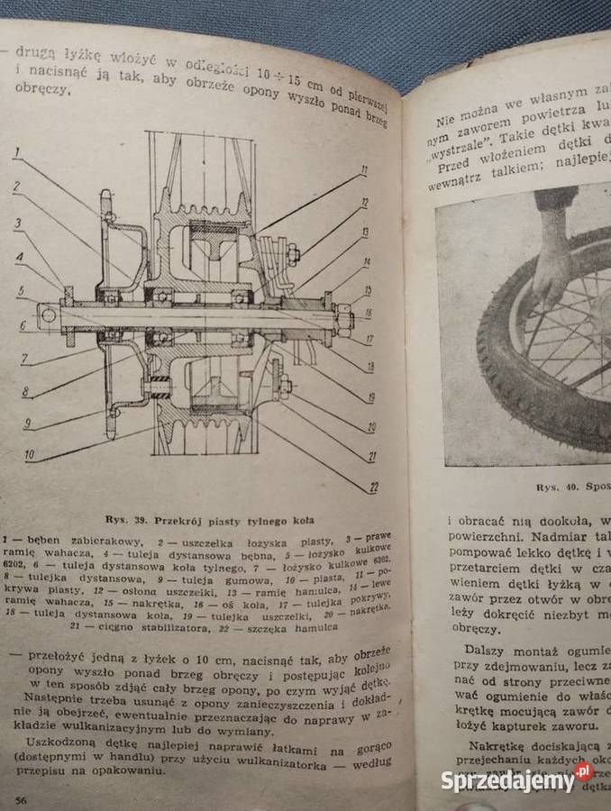 Instrukcja obsługi WSK 125 typ M06B3 1974 Skierniewice sprzedam