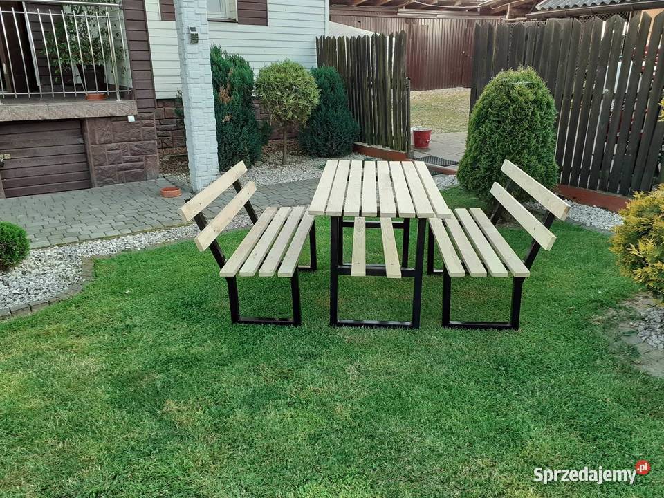 Komplet ogrodowy drewnometal Osobnica