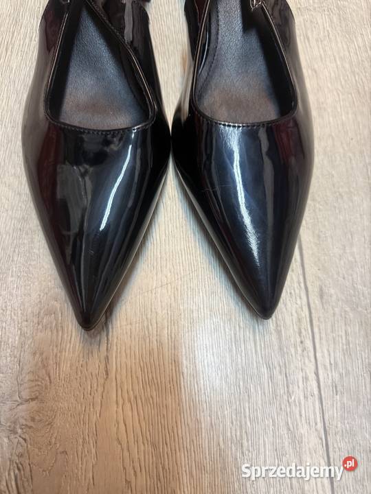 41 czarne czółenka wieczorowe z odkrytą Pięta Kraków sprzedam