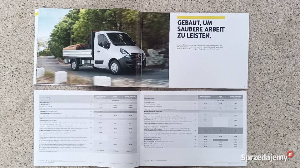 OPEL Movano Prospekt Poradniki, albumy i reportaże