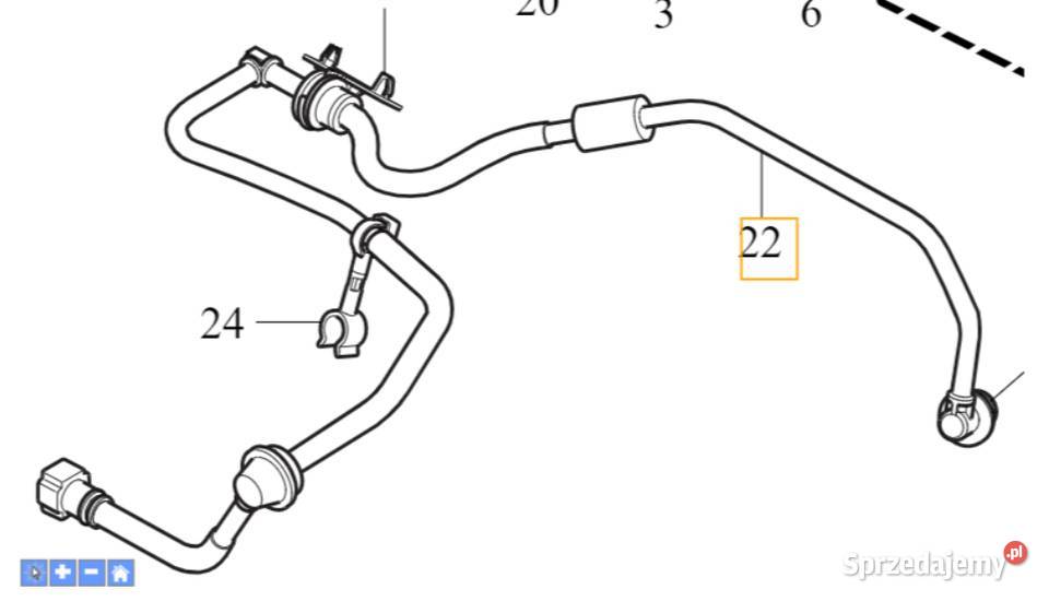 VOLVO V40 V40CC przewod serwa podcisnienia OE dolnośląskie