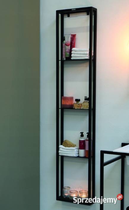 półka wisząca łazienkowa loft malowana proszkowo Półki Bartoszyce