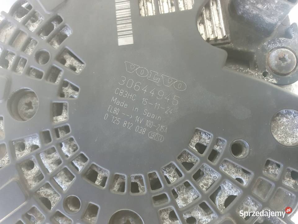 ALTERNATOR Volvo XC60 20 T TURBO 30644945 Układ elektryczny silnika lubelskie Chełm