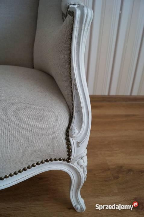 Fotel ludwikowskifrancuska berżera shabby chic Stalowa Wola