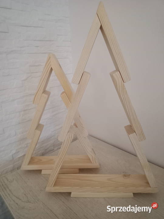 choinki drewniane Boże Narodzenie Wyposażenie wnętrz Siedlce