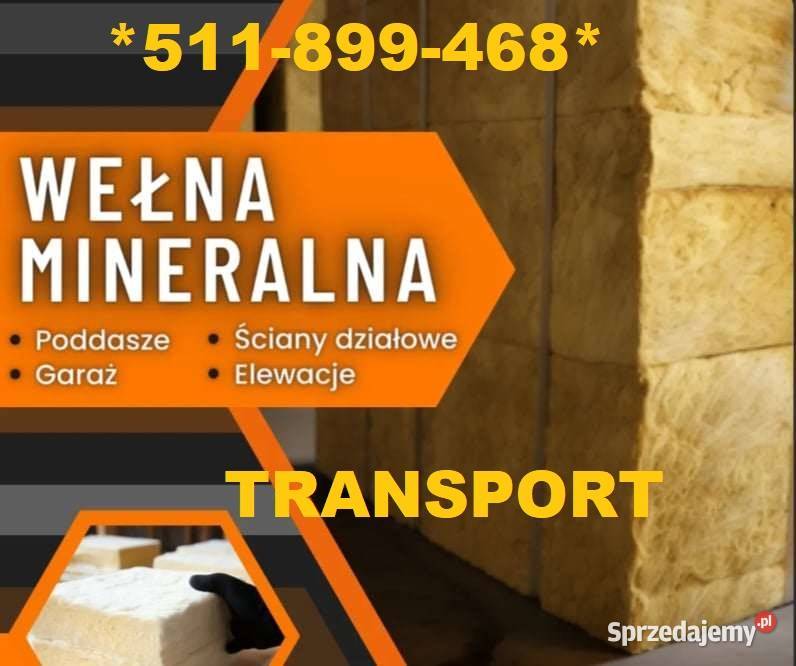 Wełna mineralna RÓŻNE GRUBOŚCI z Transportem