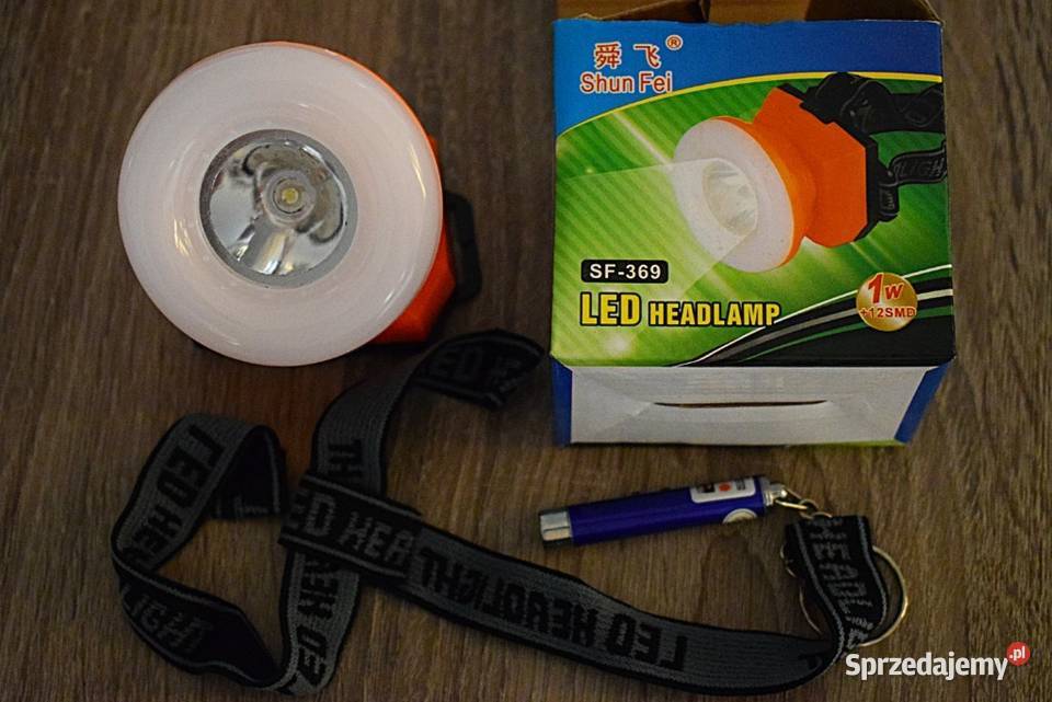 Latarka led czołowa lekka wodoodporna mini Chełmno