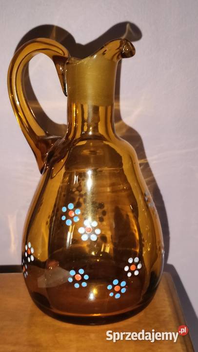 DZBANEK SZKLANY lata PRL Bielsko-Biała