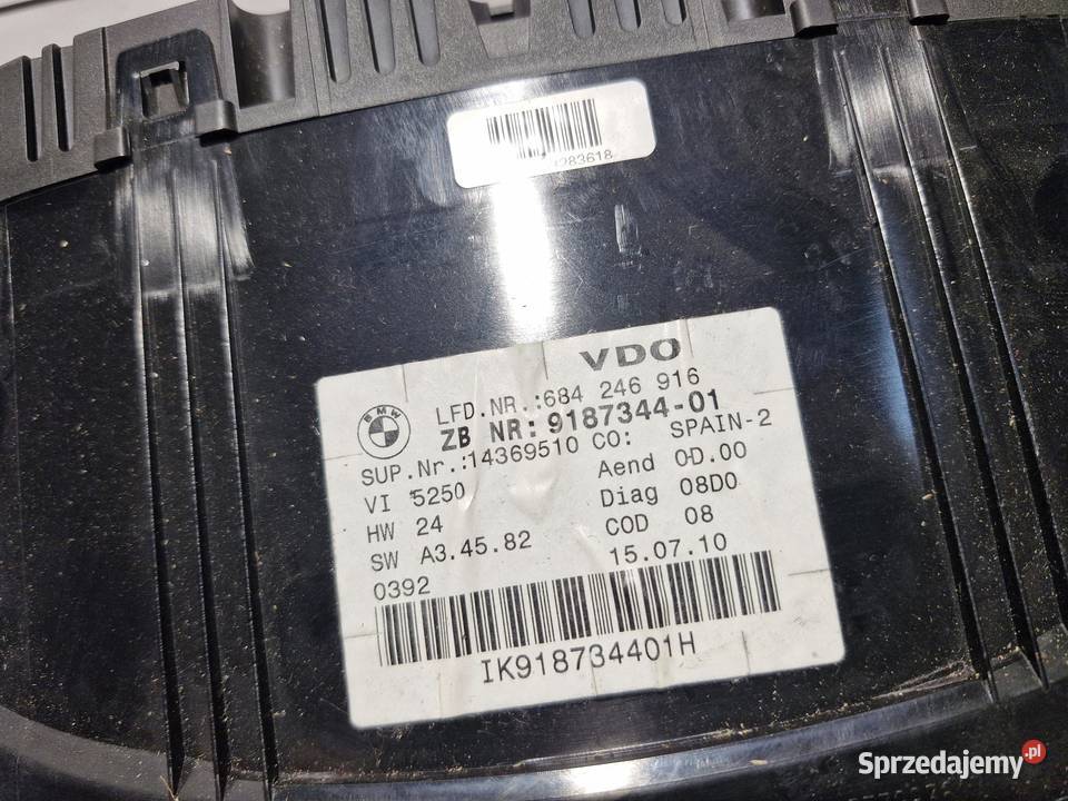 BMW E84 E90 E91 E92 E93 LICZNIK ZEGARY EUROPA