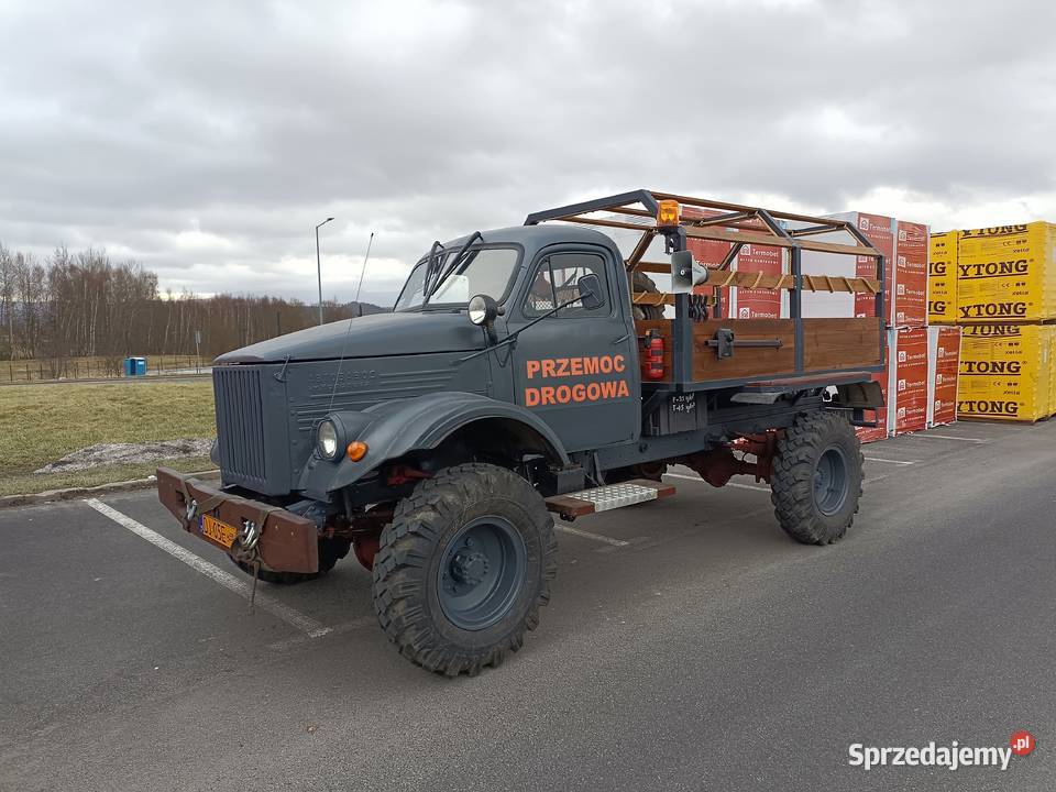 GAZ 63 1961r zabytek zabytkowy 4x4 4wd maz kraz szary dolnośląskie Pasiecznik