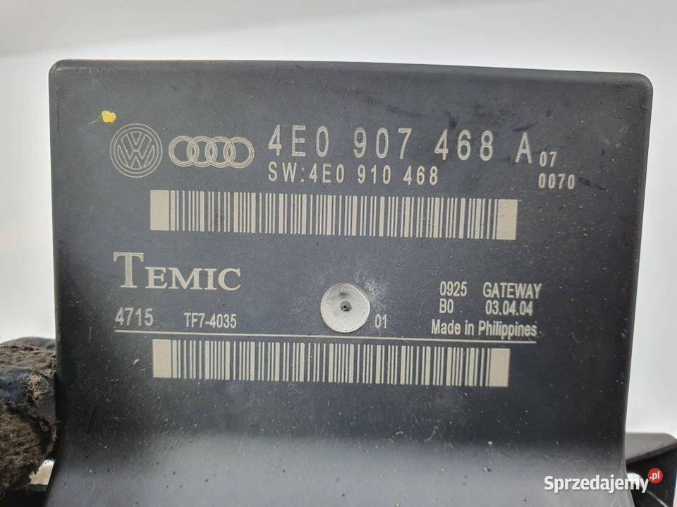 MODUŁ AUDI A8 D3 4E0907468A osobowe Lipno