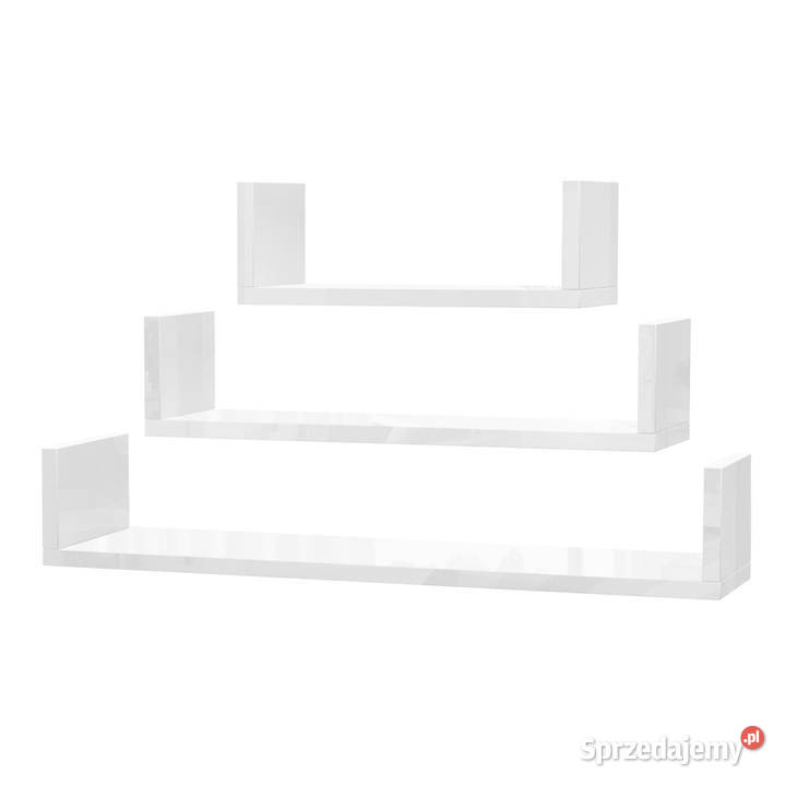 Półka Wisząca Ścienna Na Książki Biała Połyskowa 15cm warmińsko-mazurskie Elbląg