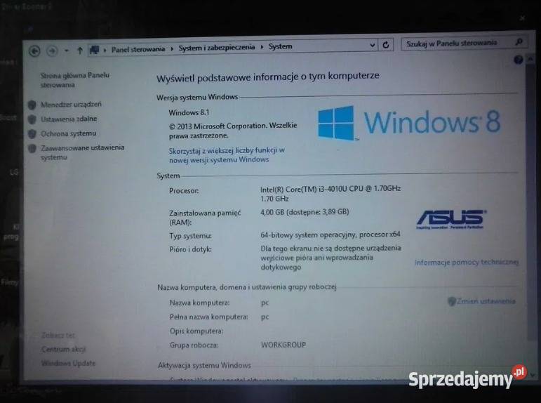 Laptop Asus 128GB SSD Core i3 LCD 14 Win81 17 14-14.9" Asus