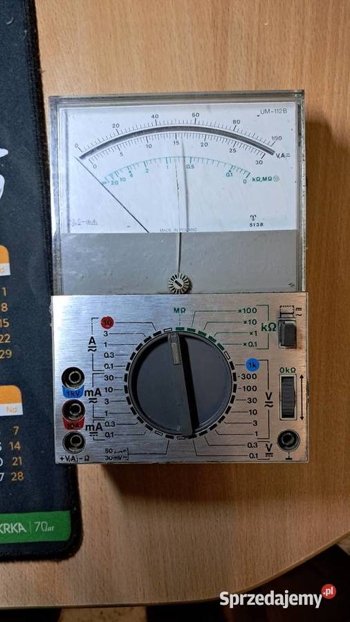Stary Miernik Analogowy UM112B Made In Poland Świecie