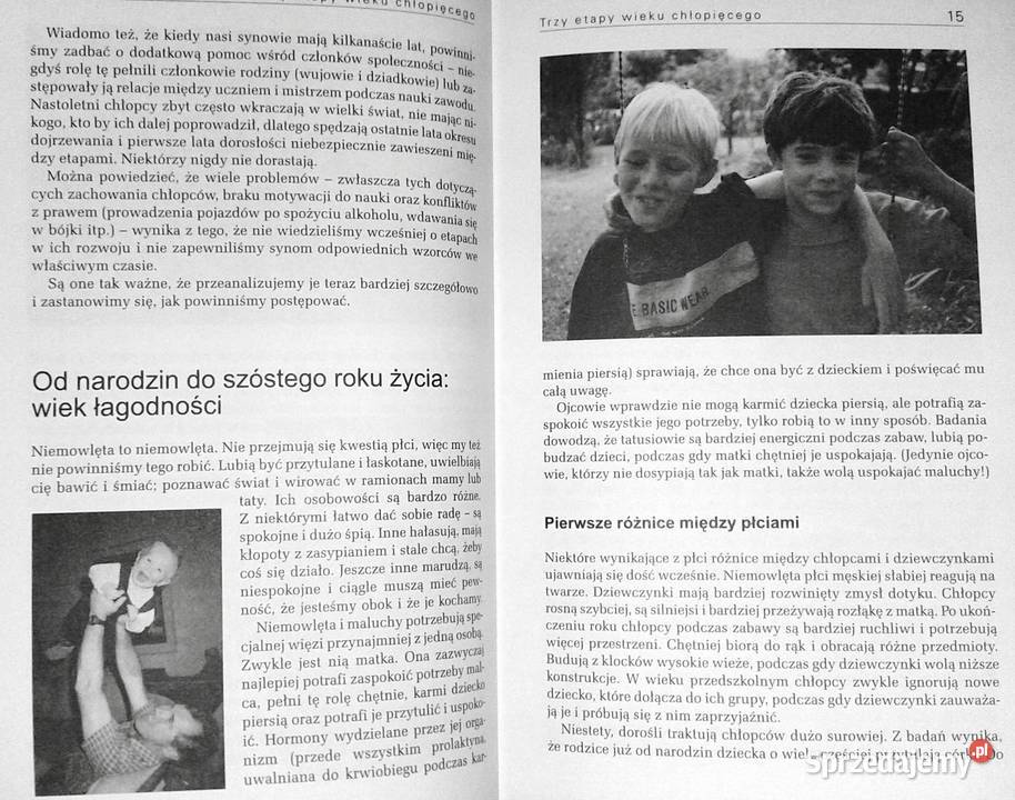 Wychowywanie chłopców Steve Biddulph Rok wydania 2004 Chełm