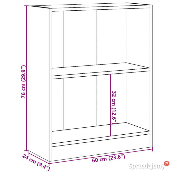 Szafka dąb sonoma 60x24x76 materiał Warszawa sprzedam