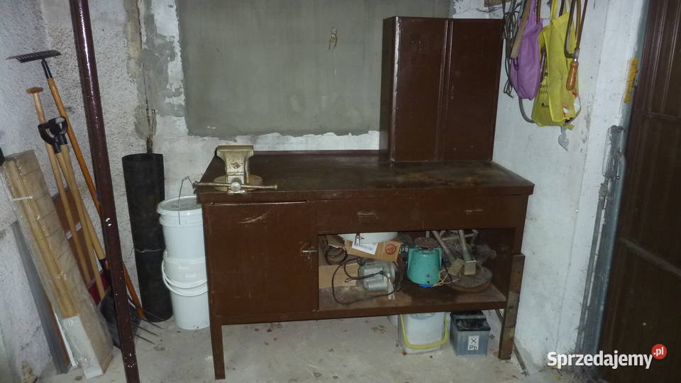 Stół warsztatowy ślusarski falbanek duże imadło