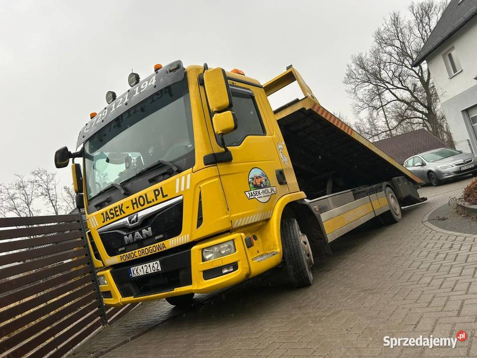 Man TGL 8220 2016R EURO 6 LAWETA PŁYTA sprowadzony Kraków sprzedam