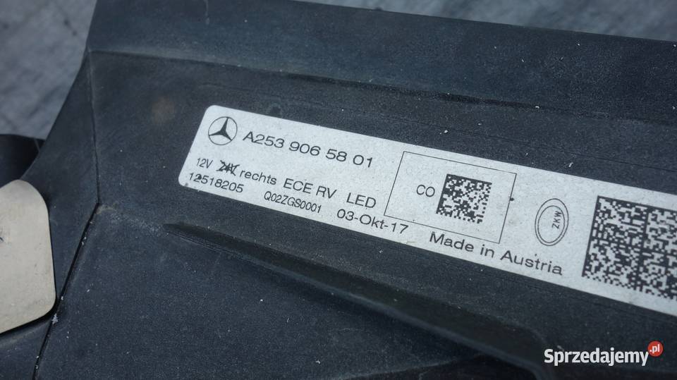 LAMPA PRAWA PRZÓD FULL LED MERCEDES W253 GLC Karoseria śląskie sprzedam